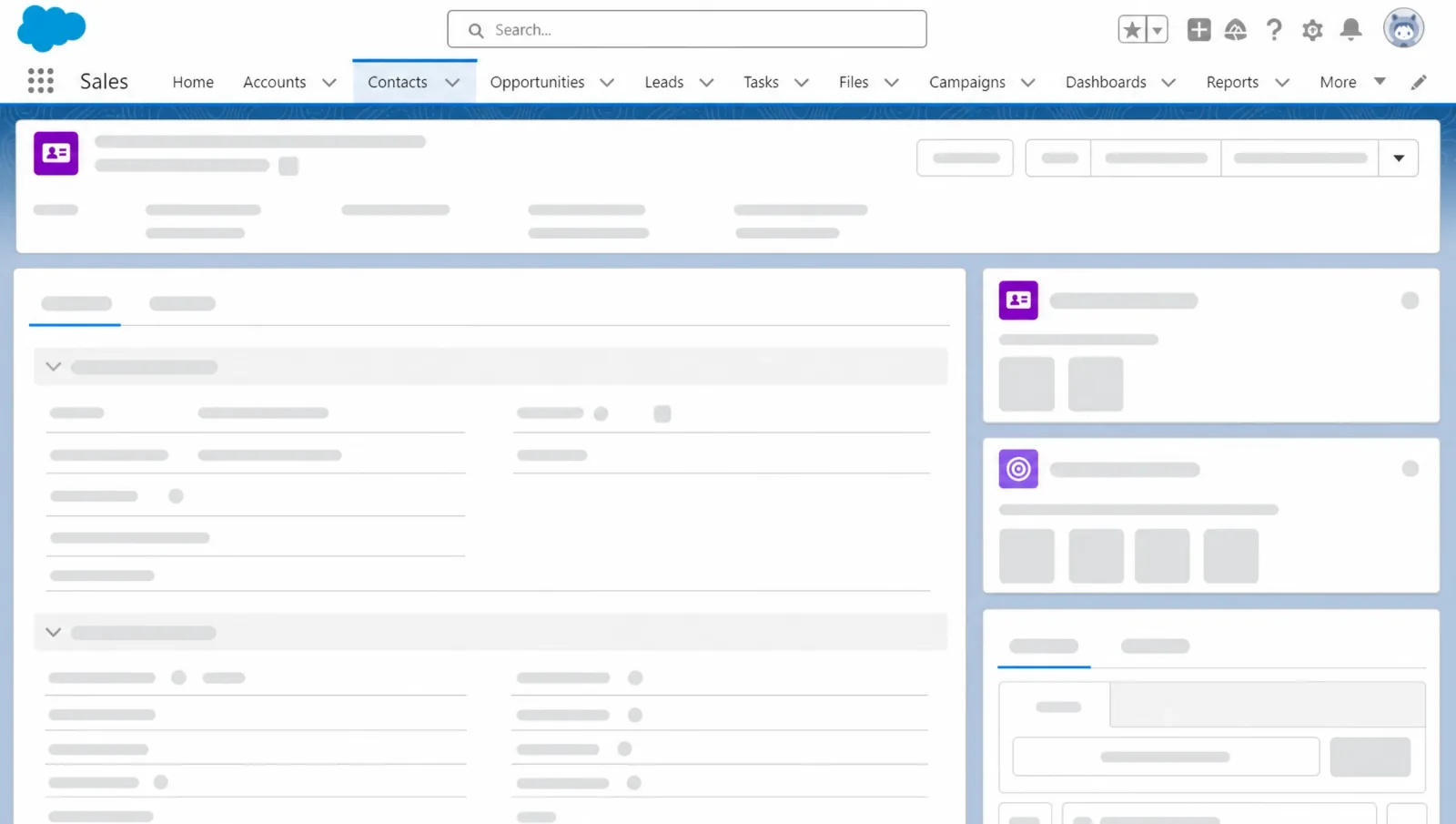 The YOVU integration inside the Salesforce interface